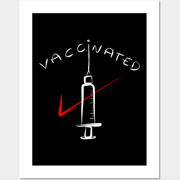 VACCINATED Wall Art by jayakbariart